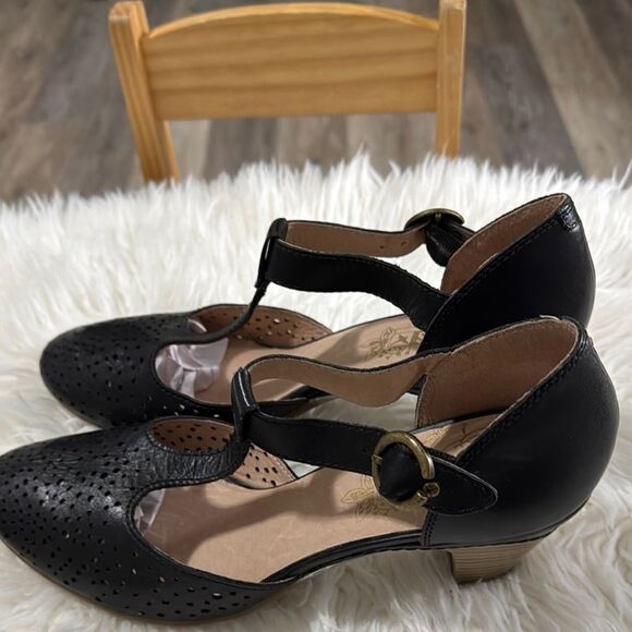 PIKOLINOS Leather Elegant Black T-Strap Women's Shoes Size 42 - Picture 2 of 11